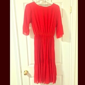 Flowy Red Party Dress